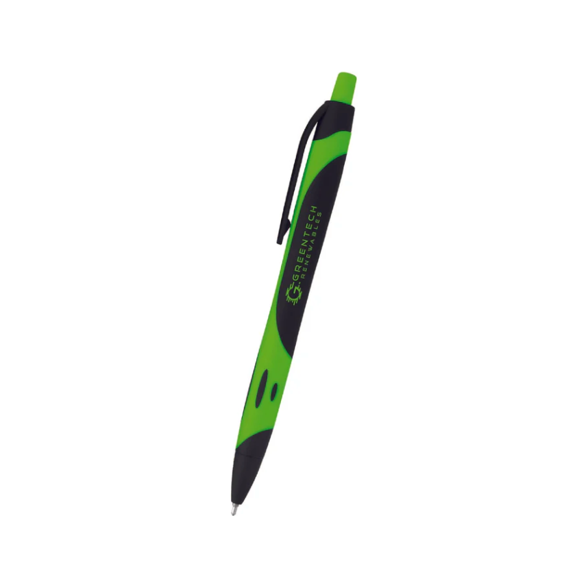 Two-Tone Sleek Rubberized Pen - 833 (Bulk)