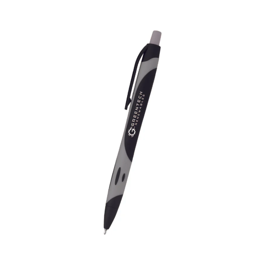 Two-Tone Sleek Rubberized Pen - 833 (Bulk)