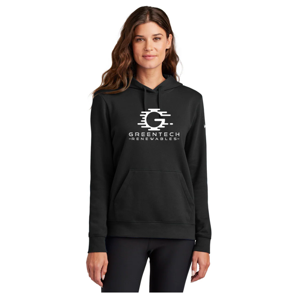 Nike Women's Club Fleece Sleeve Swoosh Pullover Hoodie - NKFD9889