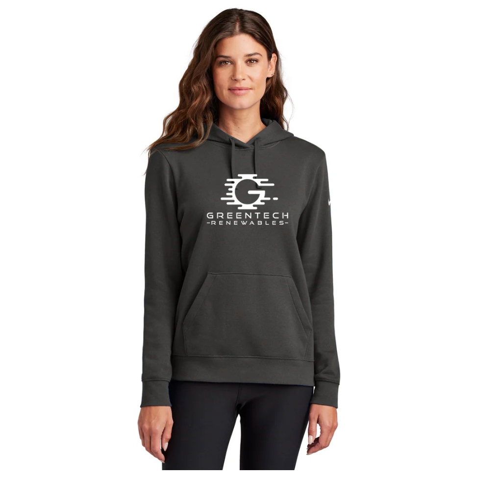 Nike Women's Club Fleece Sleeve Swoosh Pullover Hoodie - NKFD9889
