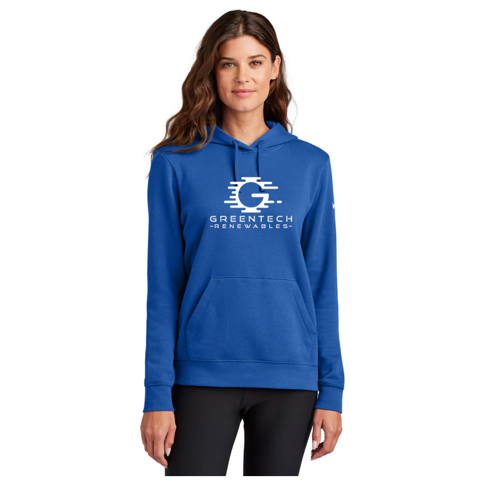 Nike Women's Club Fleece Sleeve Swoosh Pullover Hoodie - NKFD9889