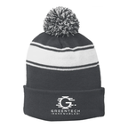 Sport-Tek® Stripe Pom Pom Beanie - STC28