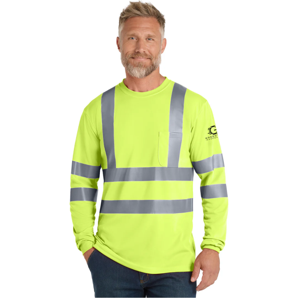 CornerStone® - ANSI 107 Class 3 Long Sleeve Snag-Resistant Reflective T-Shirt - CS409