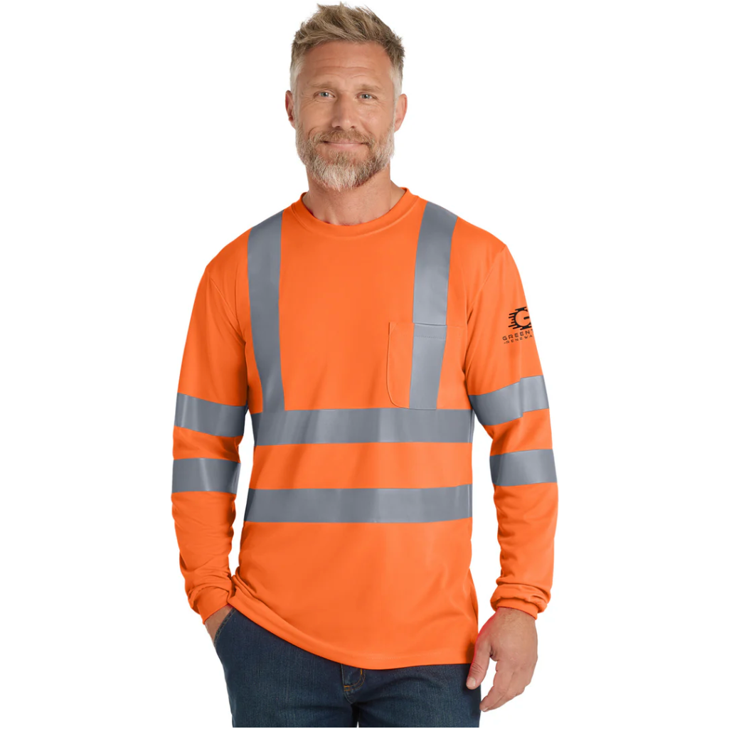 CornerStone® - ANSI 107 Class 3 Long Sleeve Snag-Resistant Reflective T-Shirt - CS409