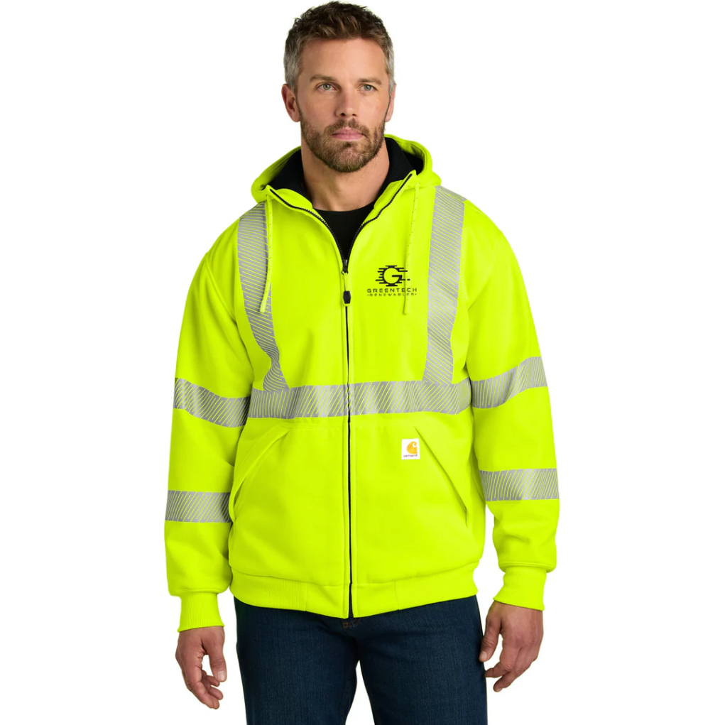 Carhartt® ANSI 107 Class 3 Lined Full-Zip Sweatshirt - CT104988