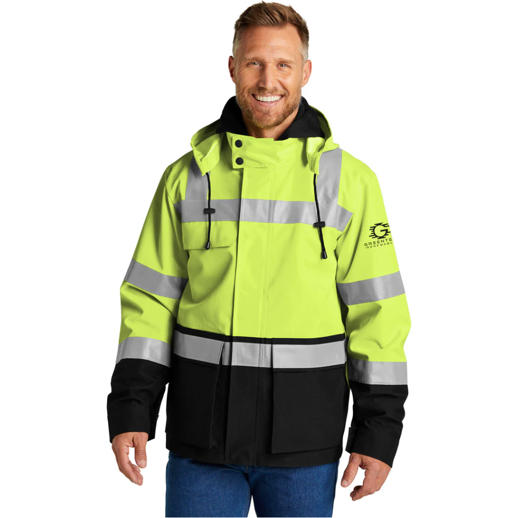 CSJ502 ANSI107 Class 3 Waterproof 3 in 1 Parka