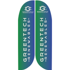 12' feather flag double sided