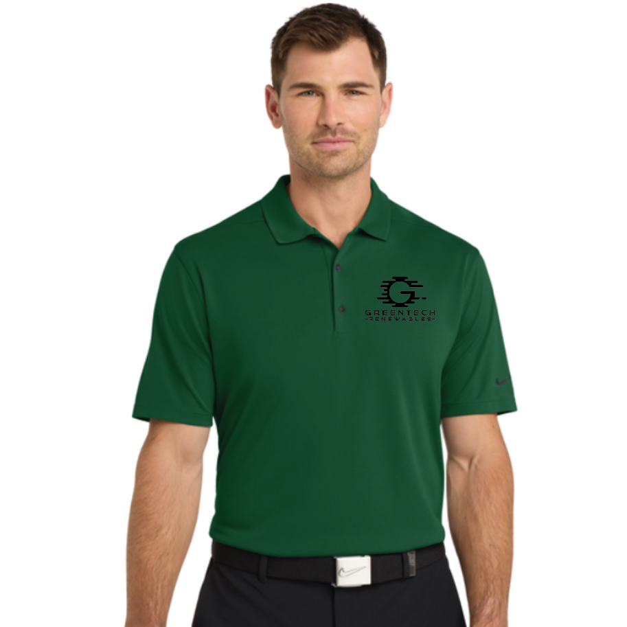 GREEN TUESDAY NKDC1963 Nike Dri-FIT Micro Pique 2.0 Polo Green w/ black embroidery