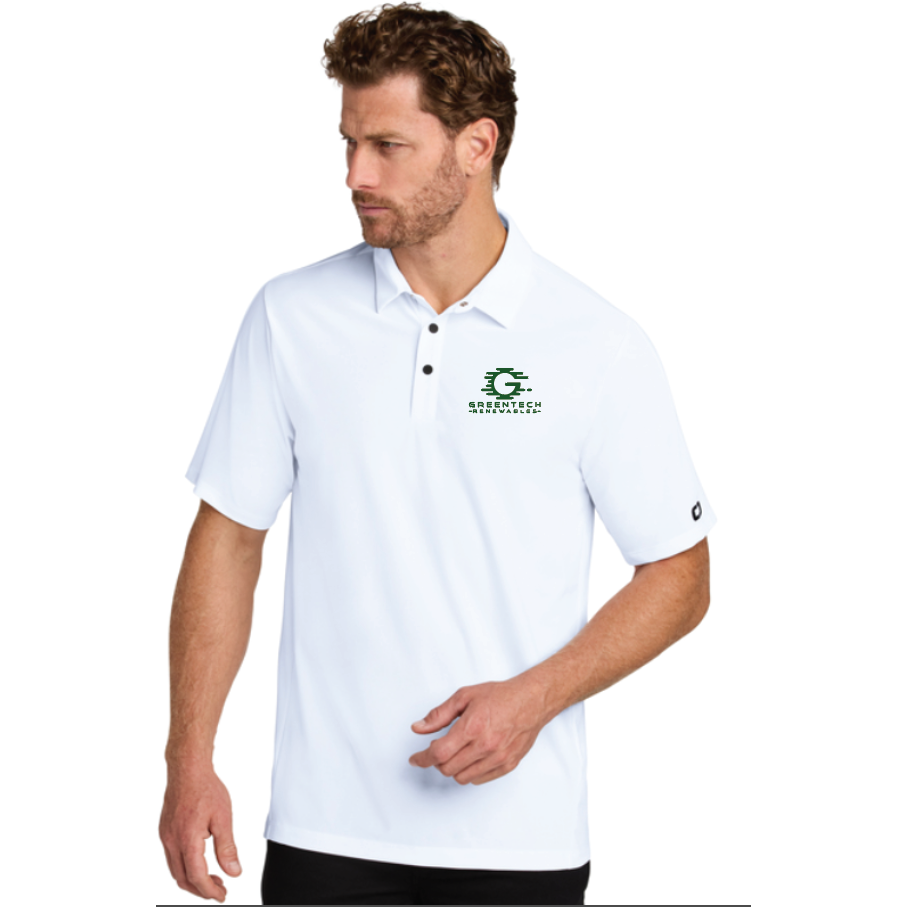 WHITE WEDNESDAY OG154 OGIO® Envision Polo White w/ green embroidery