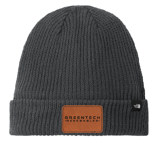 The North Face® Circular Rib Beanie w/ Leather Patch NF0A7RGH