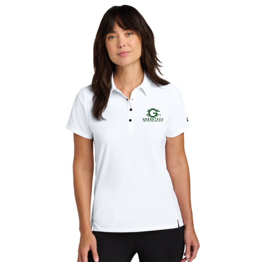 WHITE WEDNESDAY LOG154 OGIO® Women’s Envision Polo White w/ green embroidery