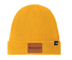 The North Face® Circular Rib Beanie w/ Leather Patch NF0A7RGH